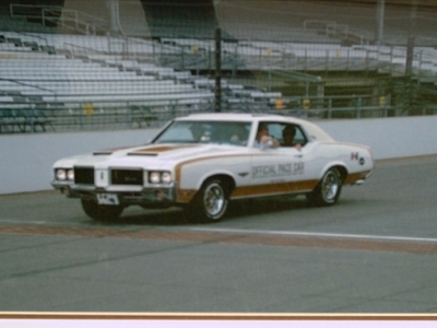 442 PACE CAR AT TRACK PIC